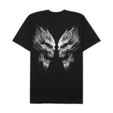 Heavyweight Club - Butterfly Skull Embroidered Oversized Tee